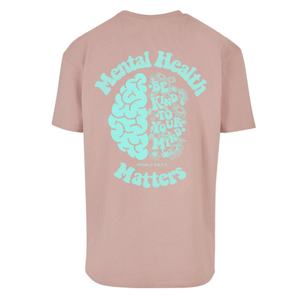 ORIGIN x ABCD Mental Health Matters Oversized Tee Rose Blue EDT