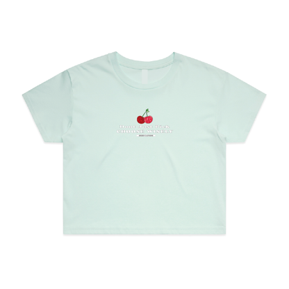 Cherry Pickers Crop Tee
