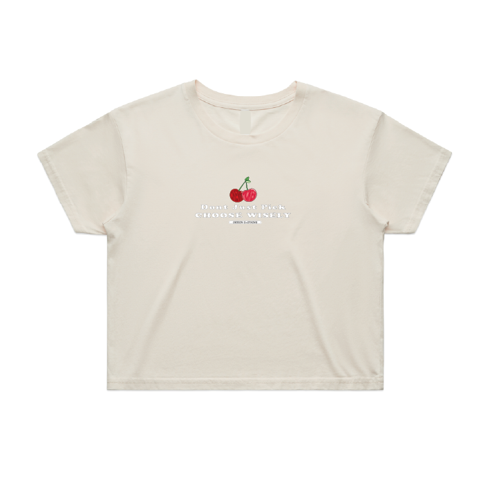Cherry Pickers Crop Tee