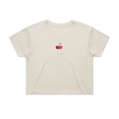 Cherry Pickers Crop Tee