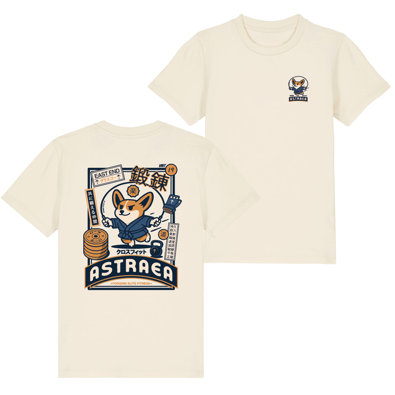 Astraea Japanese Manga Corgi Kids Apex Tee