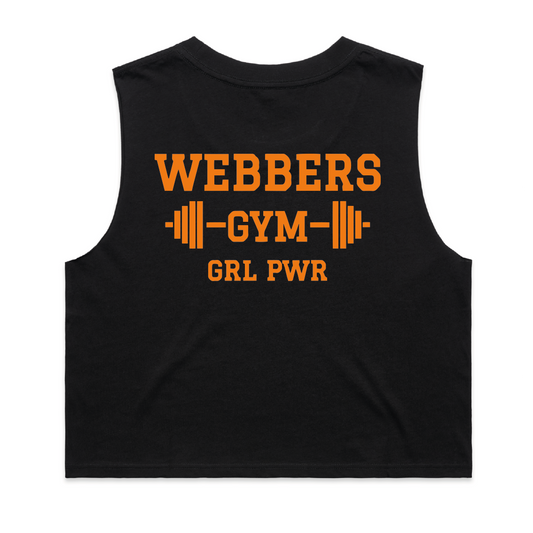 Webbers Gym 'GRL PWR' crop tank