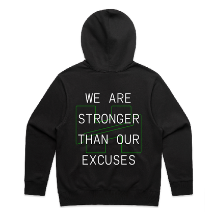 Hybrid Hub 'We are stronger than our excuses' Heavyweight Oversized Hoodie