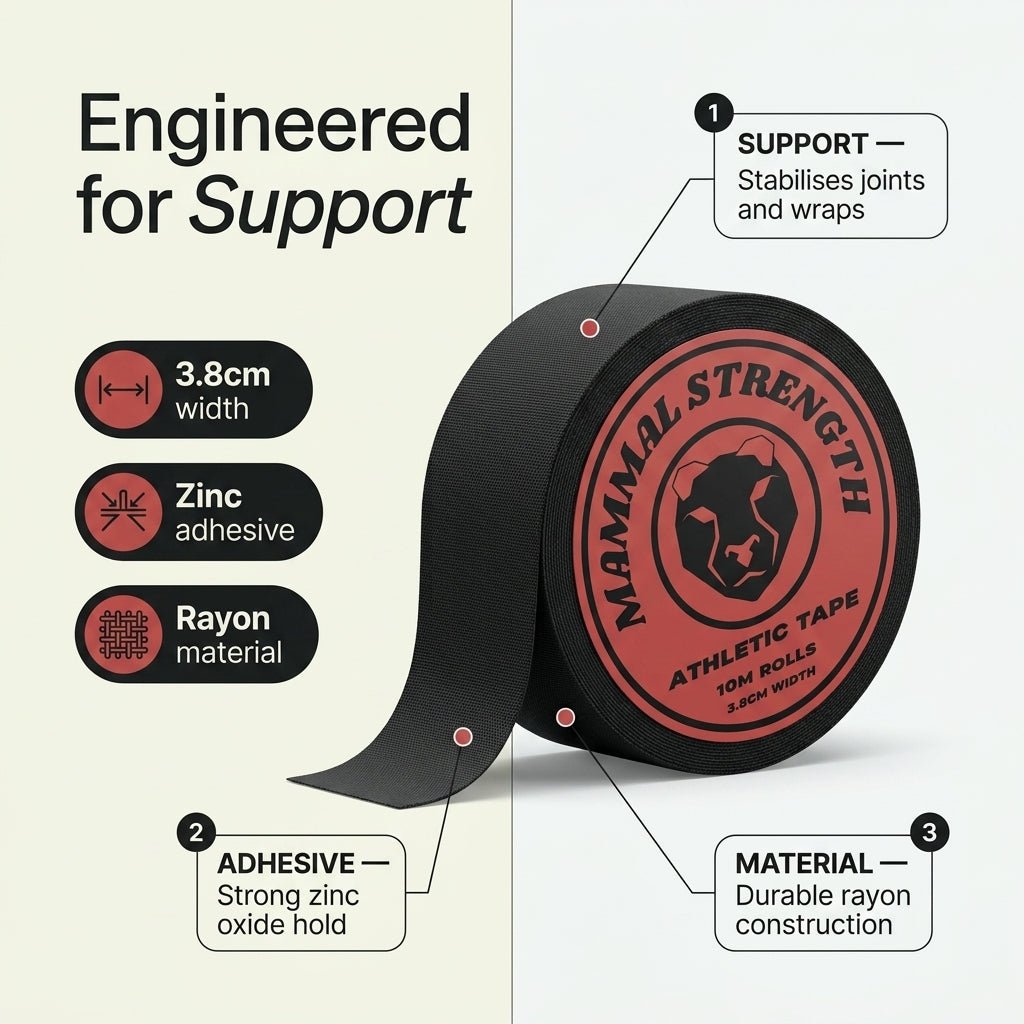 Athletic Sports Tape - Zinc Oxide Rayon Tape 10M x 3.8cm