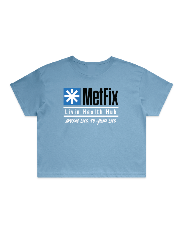 Metfix Livin Quote Staple Crop Tee