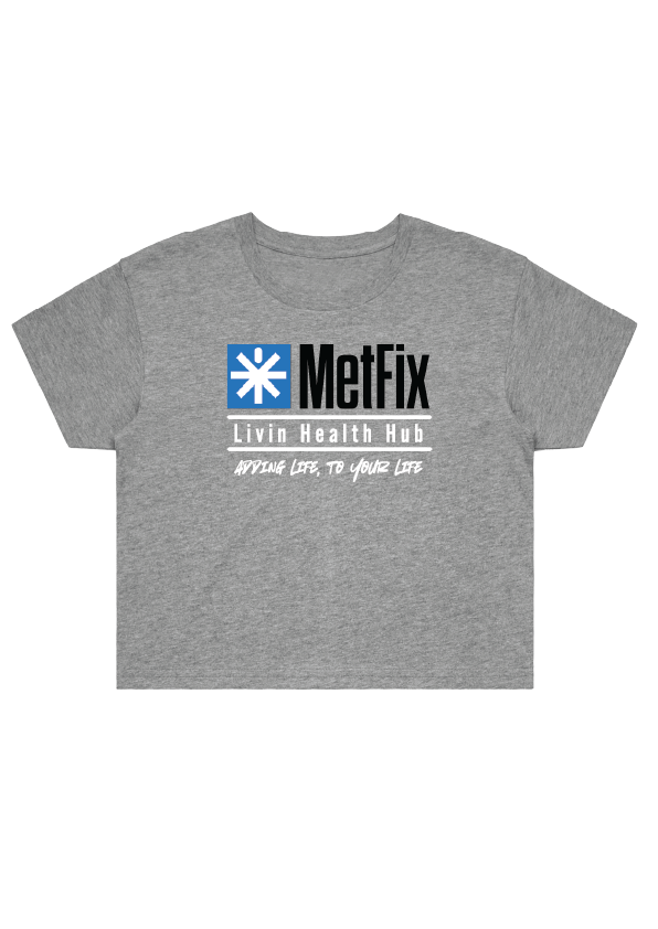 Metfix Livin Quote Staple Crop Tee