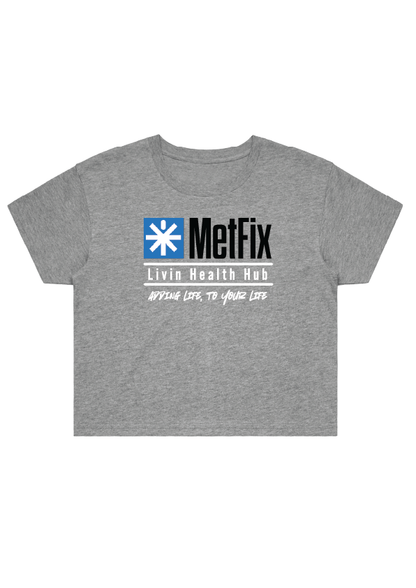 Metfix Livin Quote Staple Crop Tee