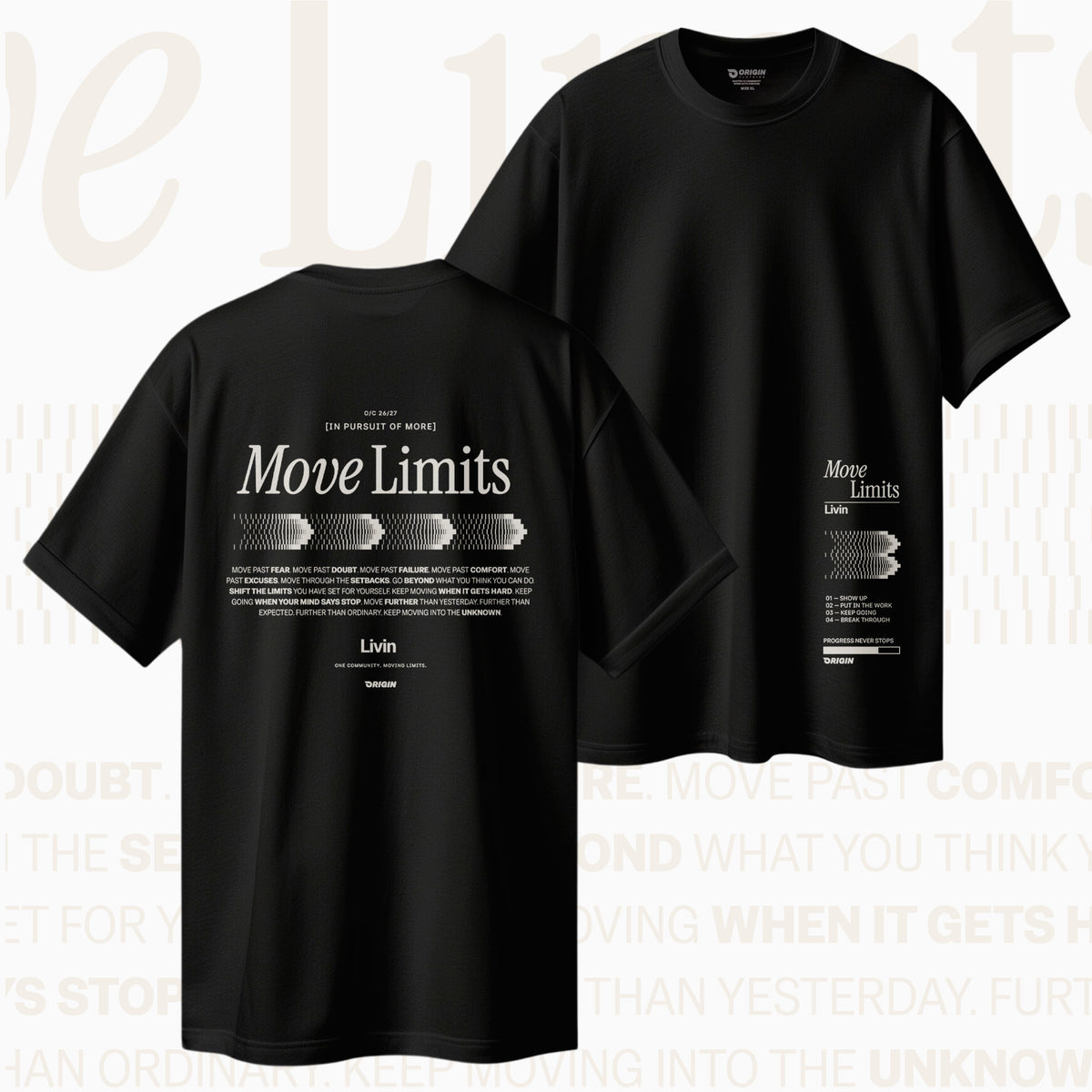 Livin Move Limits A/W26 Drift Oversize Tee