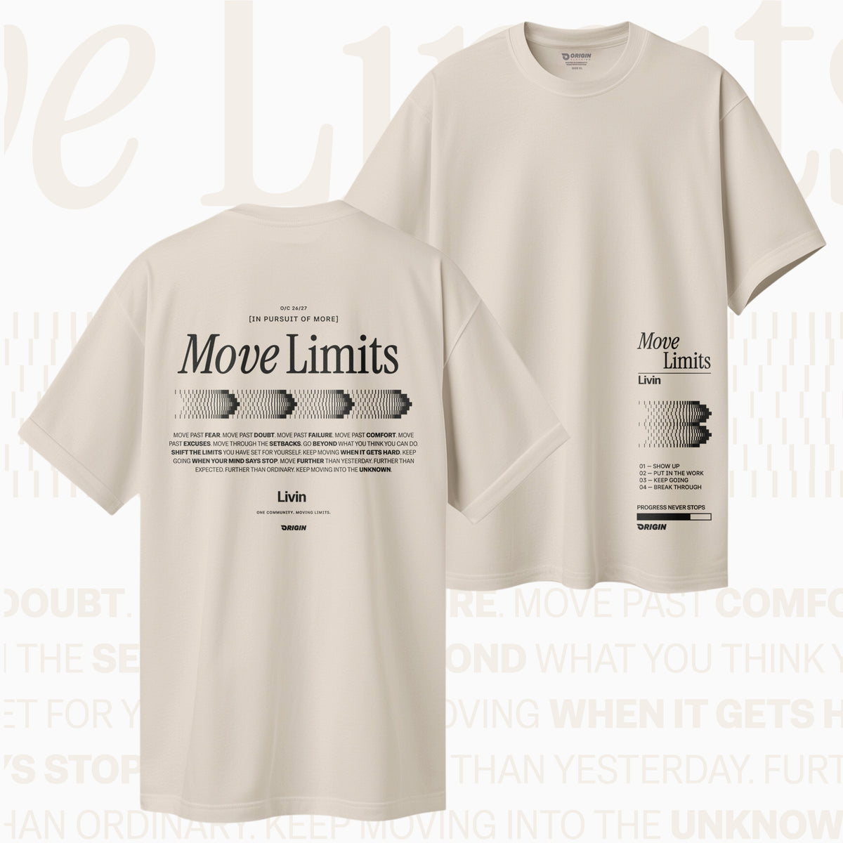 Livin Move Limits A/W26 Drift Oversize Tee