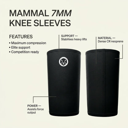 Mammal V3 7mm Straight Cuff Knee Sleeves