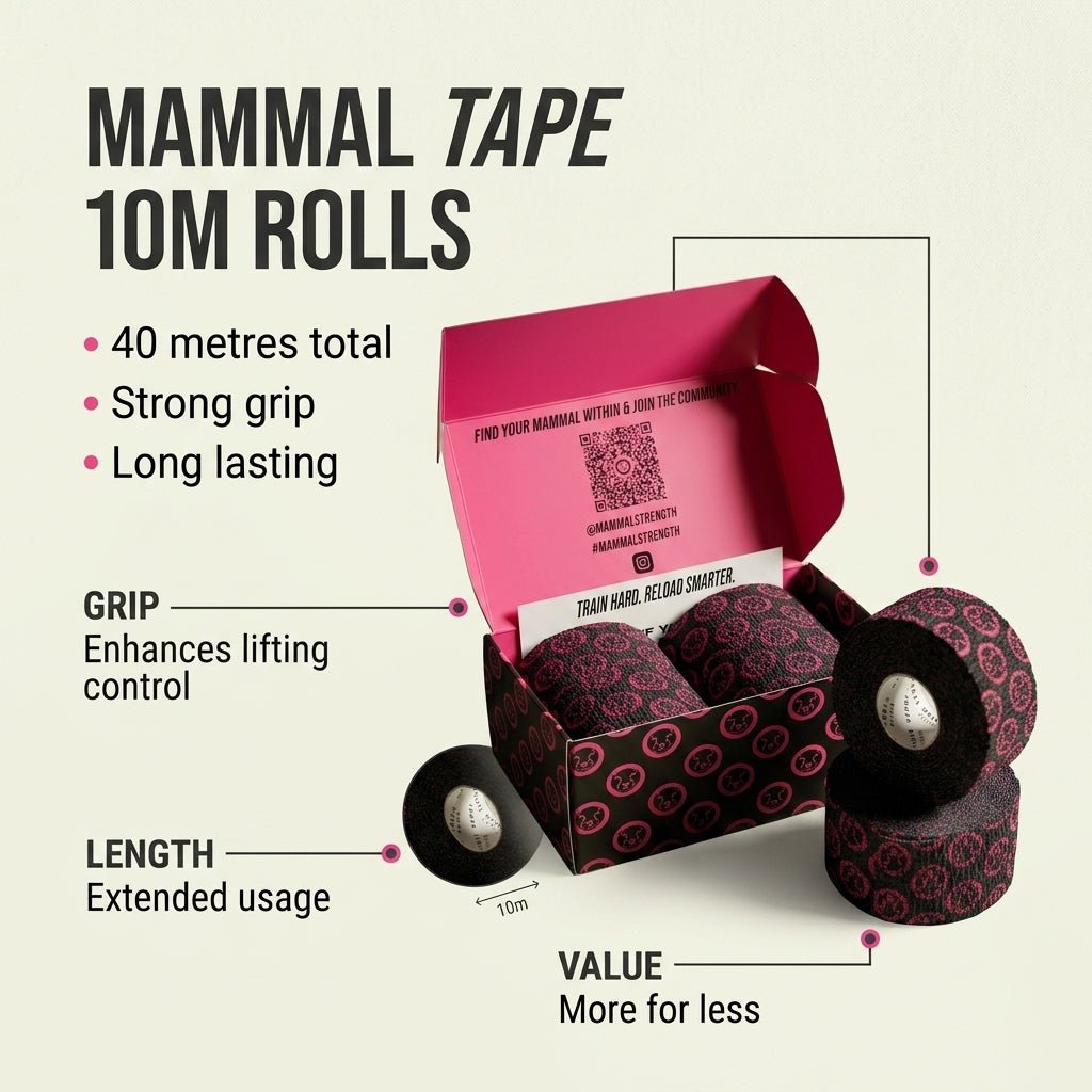 Mammal Tape - 10-Metre - Black/Pink - SPEC 2.0 (4 pack)