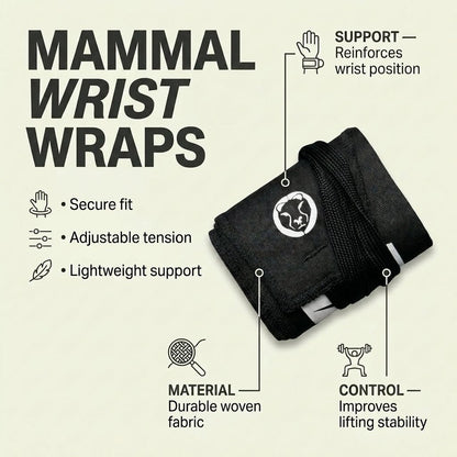 Mammal Lightweight Tie Wrist Wraps