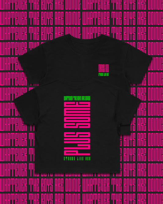 Plus Some Staple Plus Crop Tee Black