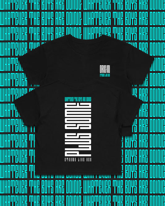 Plus Some Staple Plus Crop Tee Black