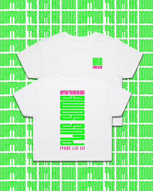 Plus Some Staple Plus Crop Tee White