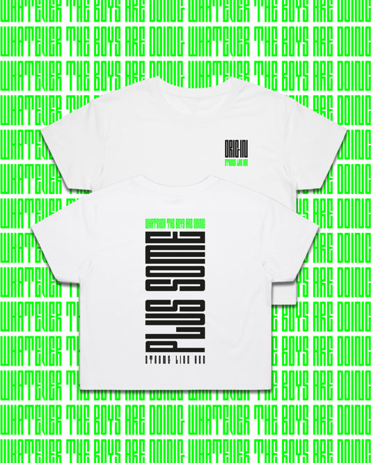 Plus Some Staple Plus Crop Tee White