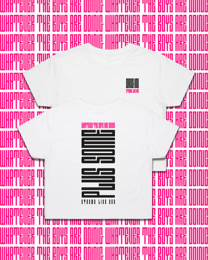 Plus Some Staple Plus Staple Crop Tee White