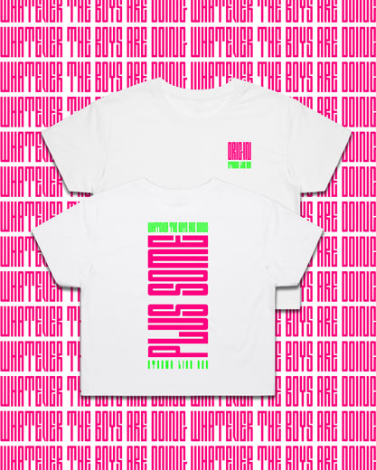 Plus Some Staple Plus Staple Crop Tee White