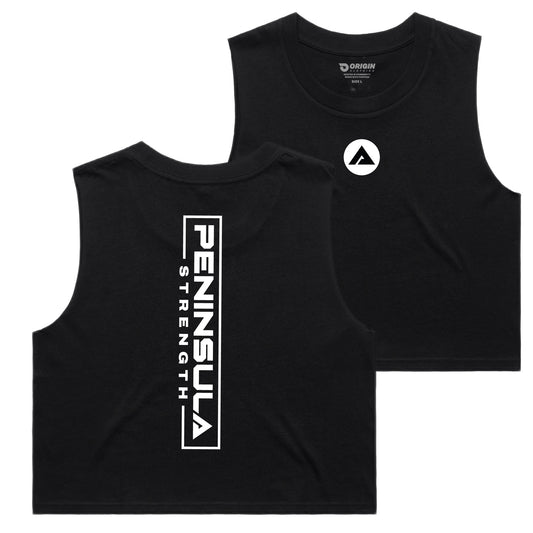 Peninsula Strength Staple Crop Tank - Black