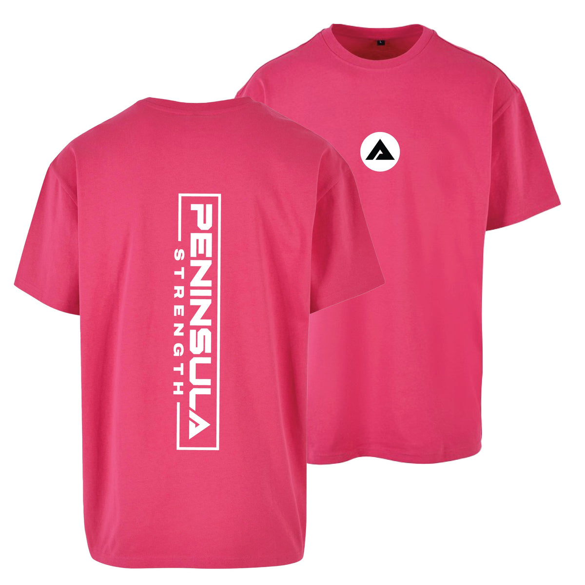 Peninsula Strength Core Heavyweight Oversize Tee - Hibiscus Pink