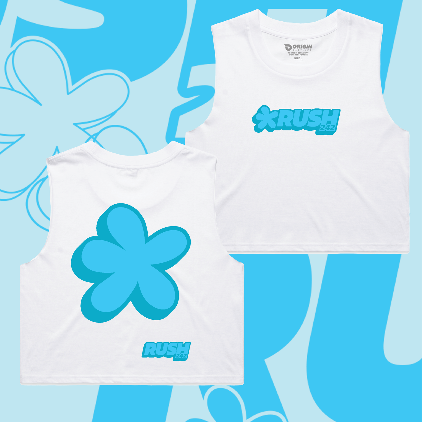 Rush242 Ladies Staple Crop Tank