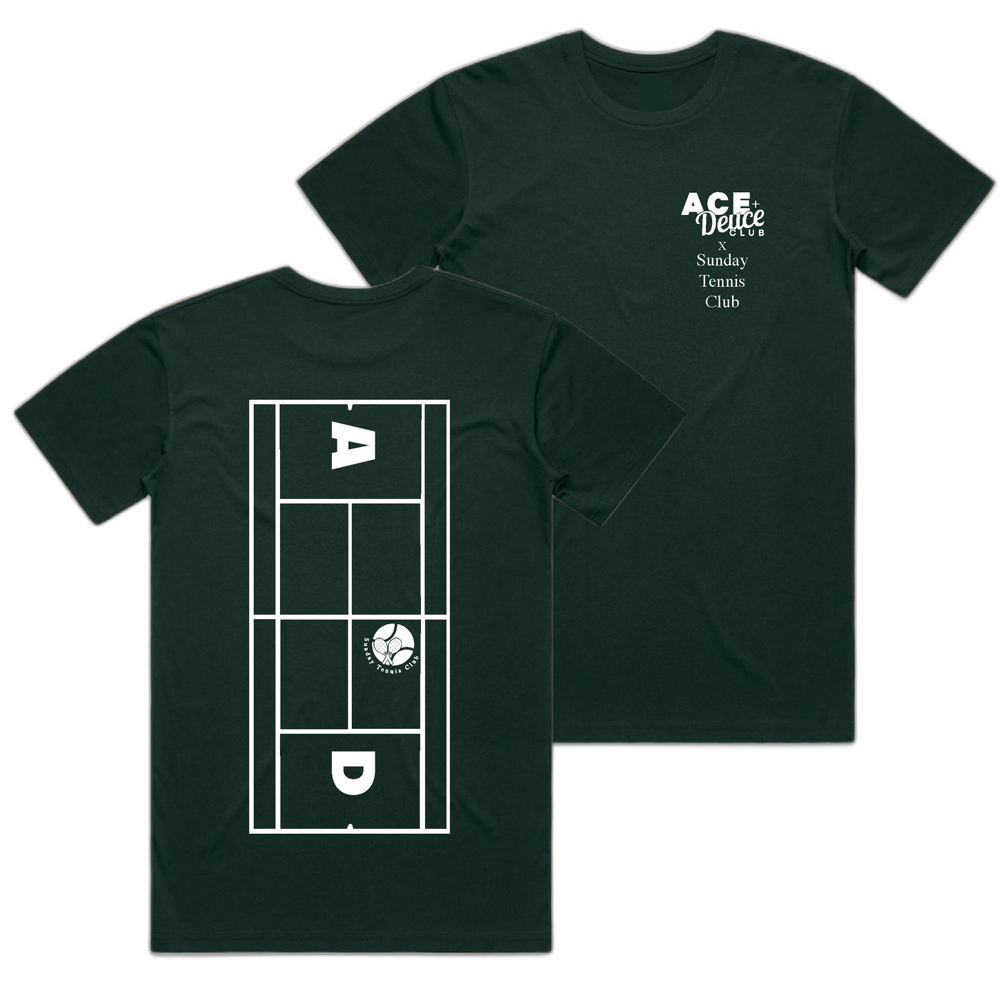 Ace & Deuce Club x Sunday Tennis Club Staple Classic Fit tee