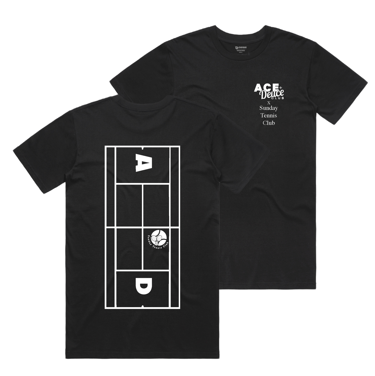 Ace & Deuce Club x Sunday Tennis Club Staple Classic Fit tee