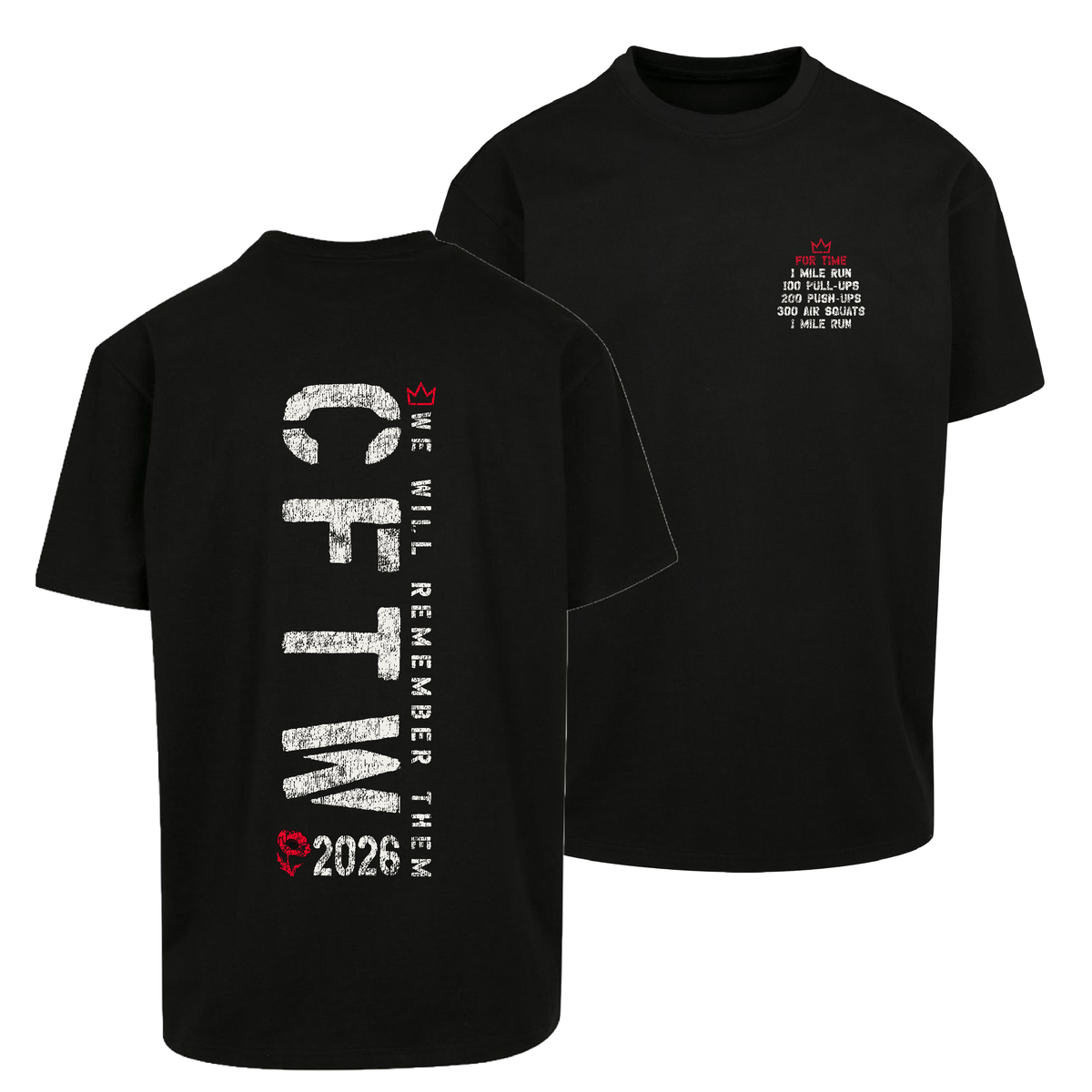 CrossFit Tunbridge Wells Murph 26 Core Heavy Oversize Tee