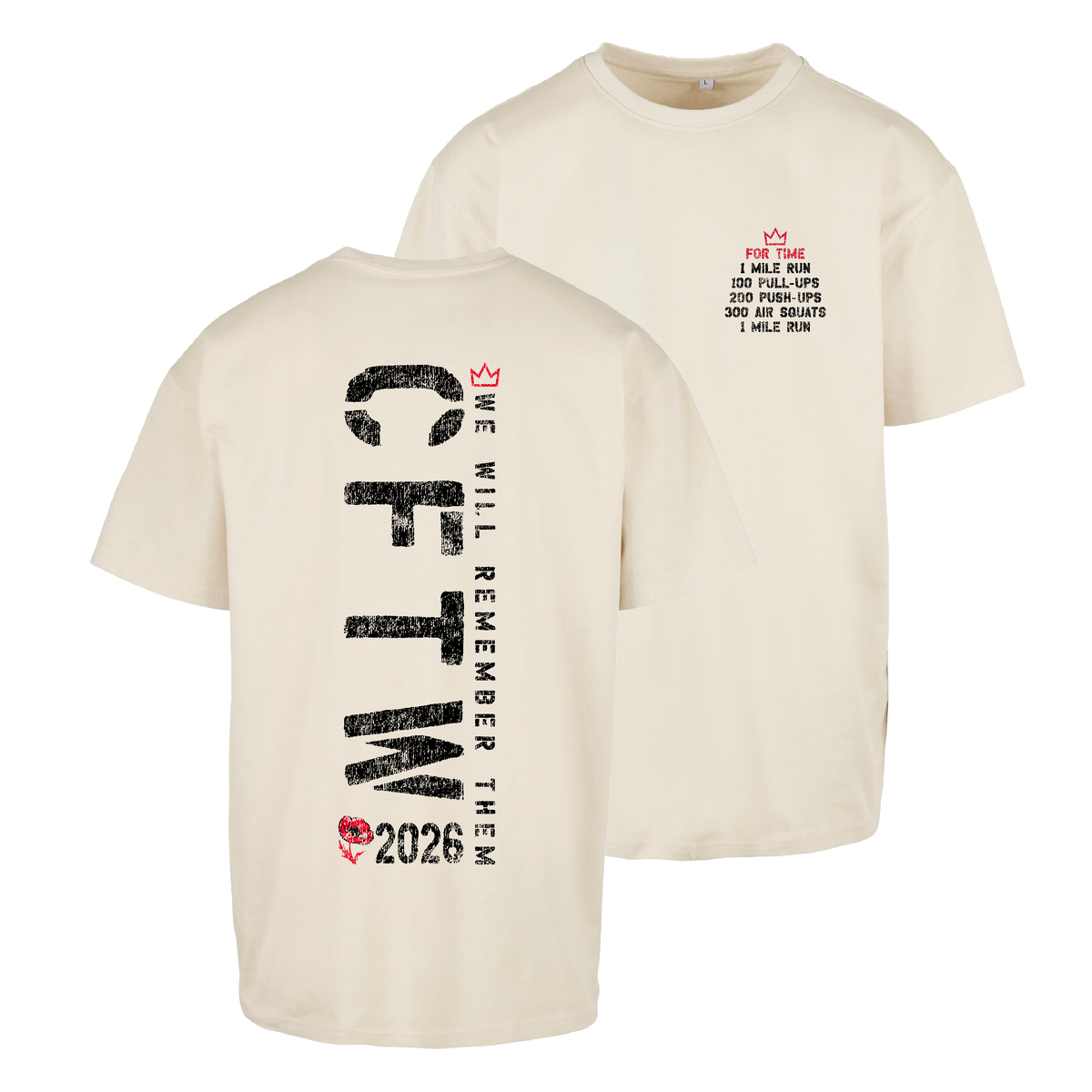CrossFit Tunbridge Wells Murph 26 Core Heavy Oversize Tee
