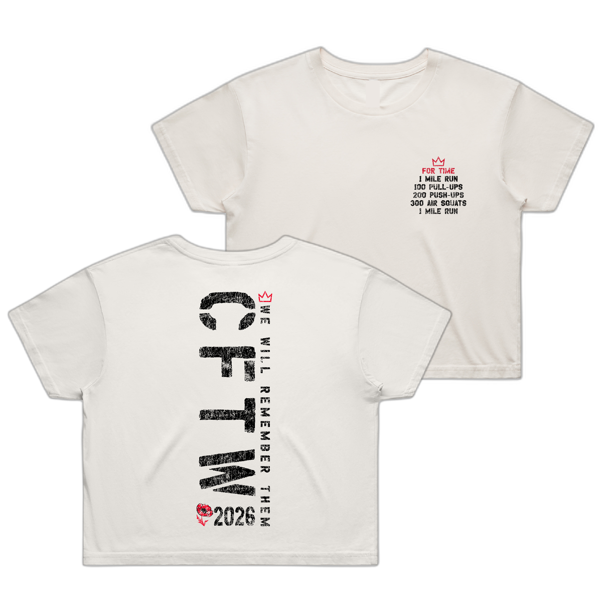 CrossFit Tunbridge Wells Murph 26 Staple Crop Tee