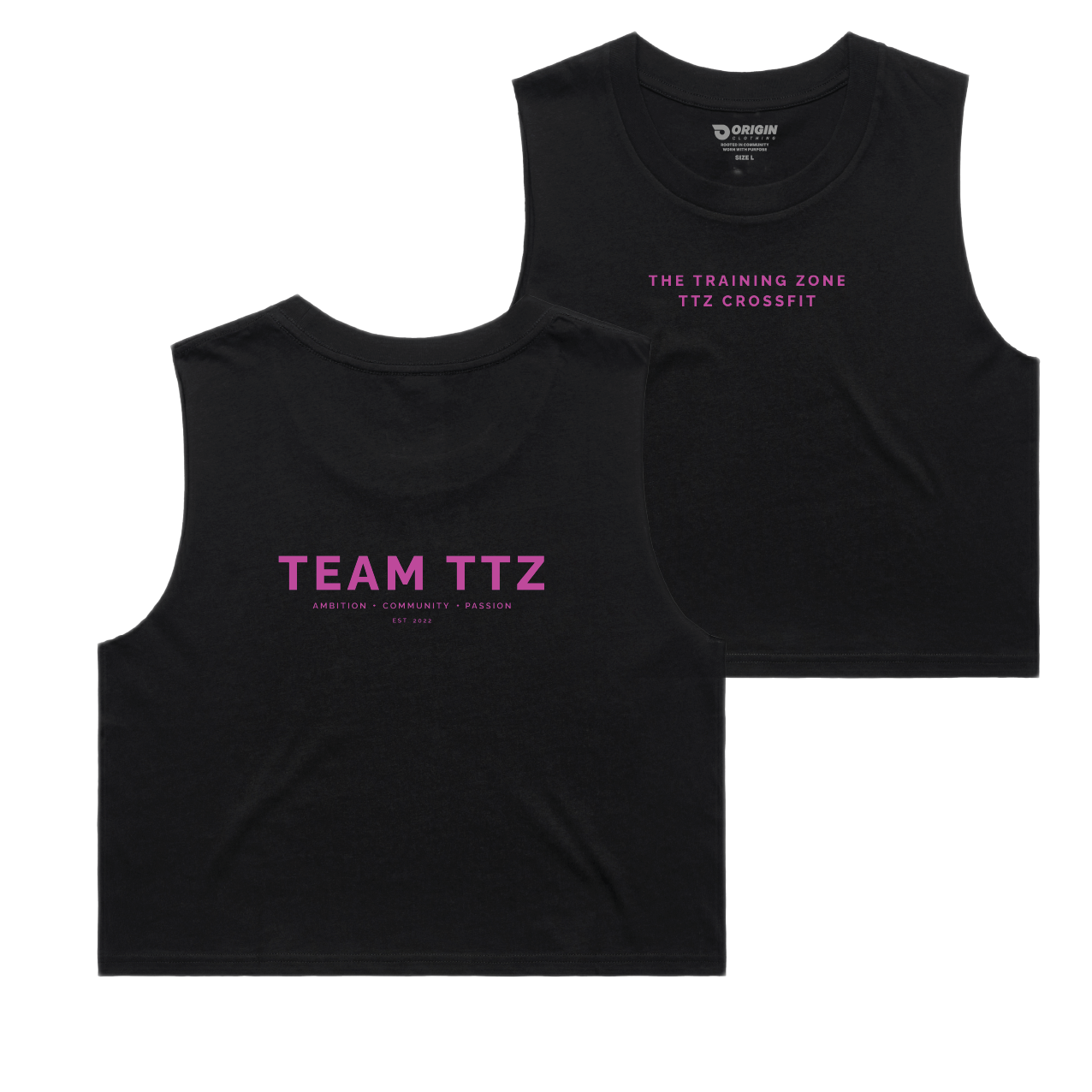TTZ CrossFit Staple Crop Tank