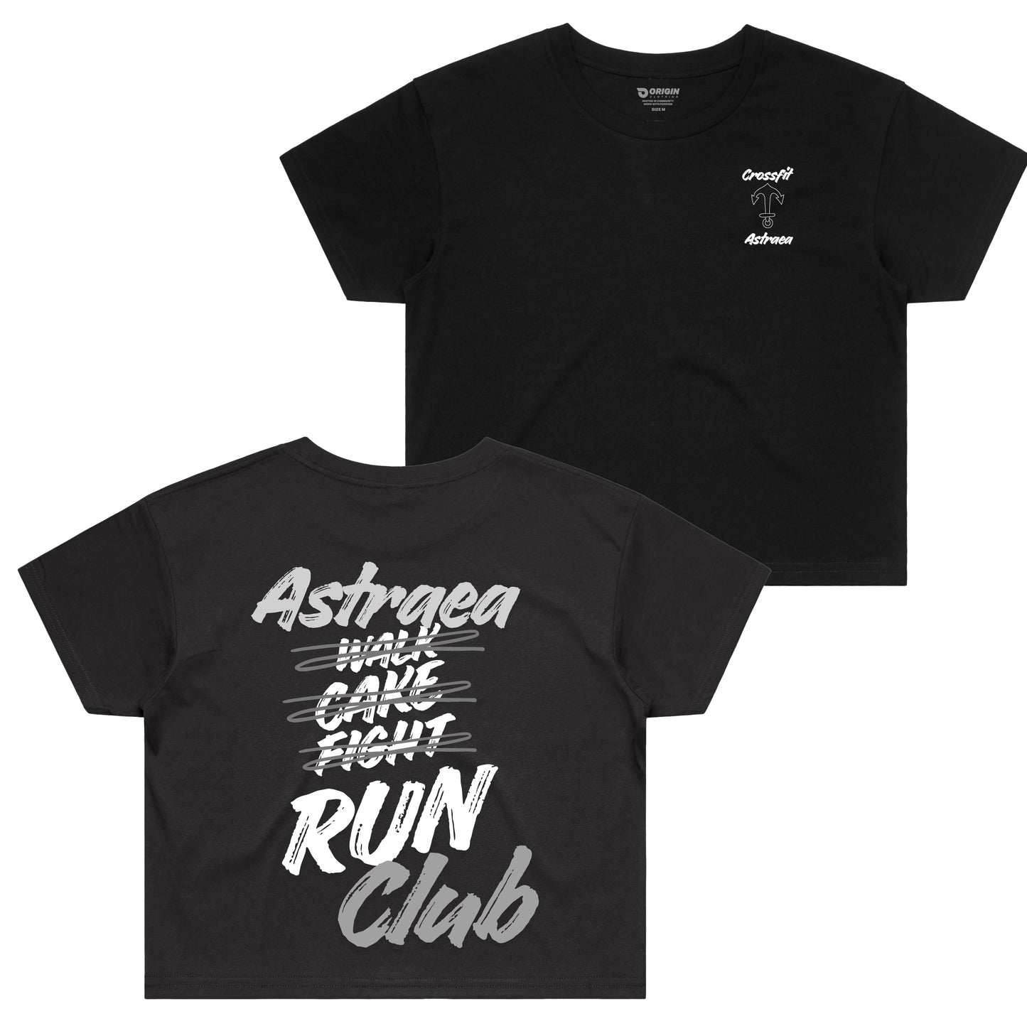 Astraea Ladies Run Club Staple Crop Tee