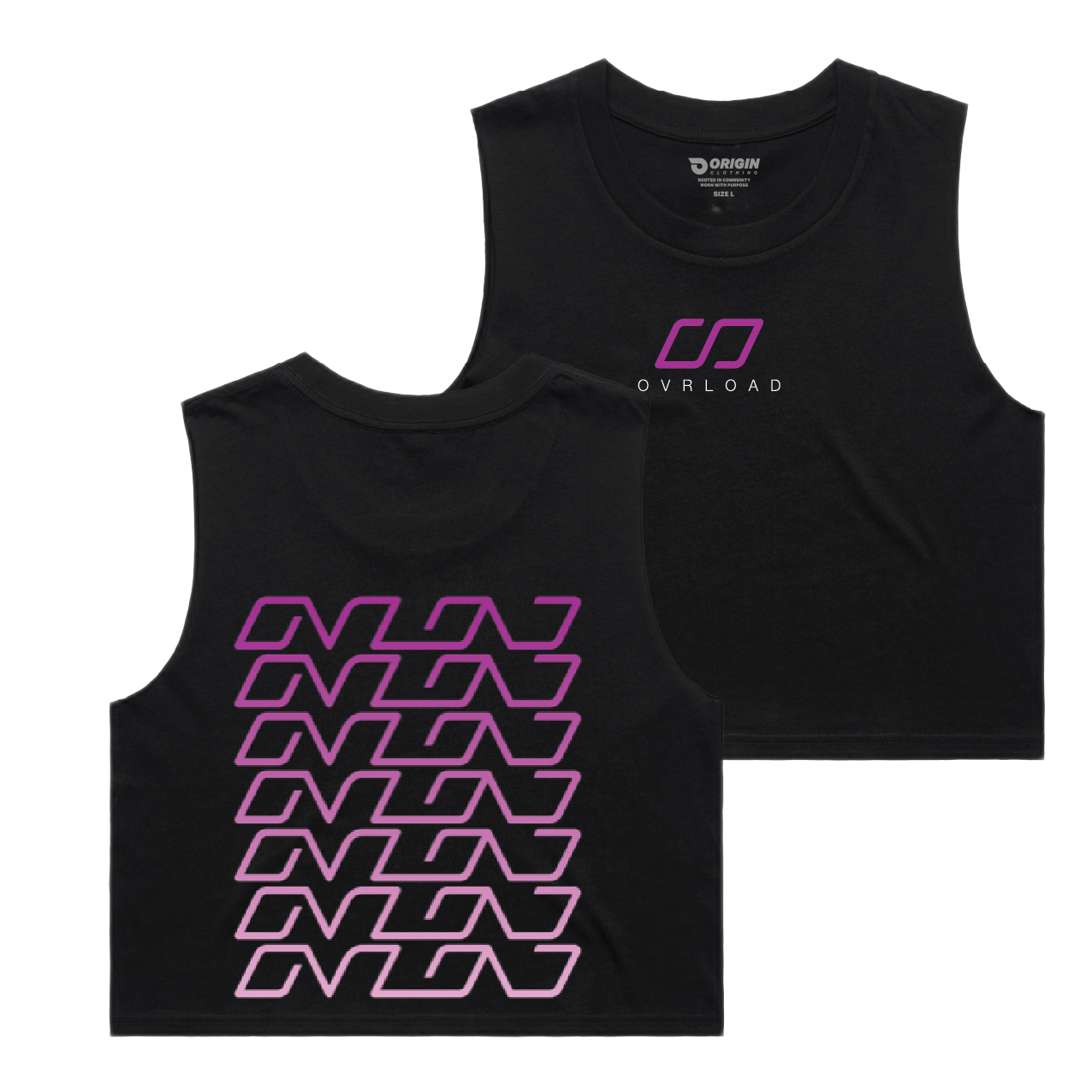 Ovrload Ladies Staple Crop Tank