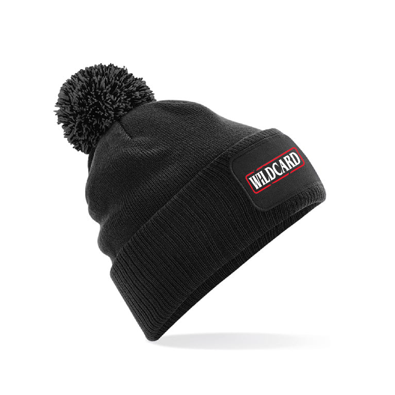 Wildcard Patch Bobble Beanie