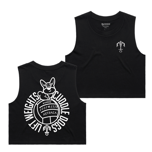 CrossFit Astraea Cuddle Dogs Staple Crop Tank