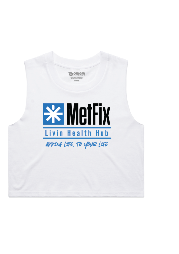 Metfix Quote Ladies Staple Crop Tank
