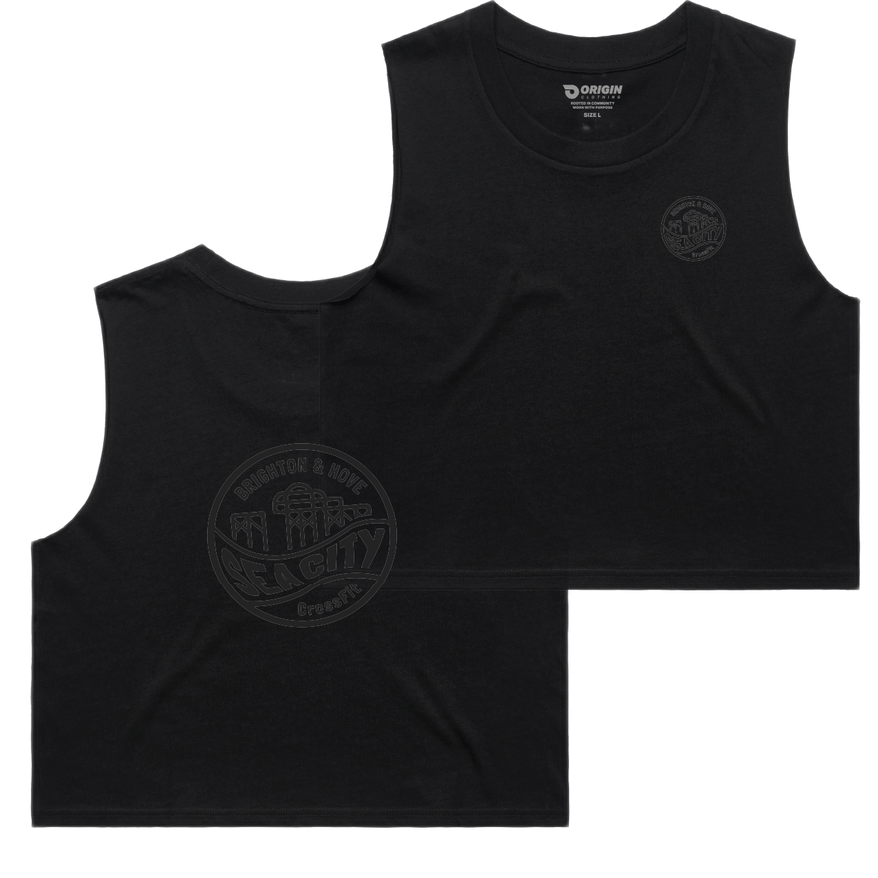 Sea City CrossFit Style 2 Staple Crop Tank