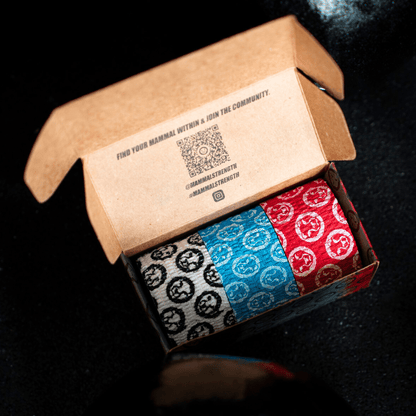 Mammal Tape 5-Metre Rolls - Thumb & Weightlifting Tape (3-Pack / Black / 2.0 Spec)