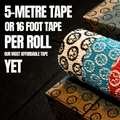 Mammal Tape 5-Metre Rolls - Thumb & Weightlifting Tape (3-Pack / Black / 2.0 Spec)