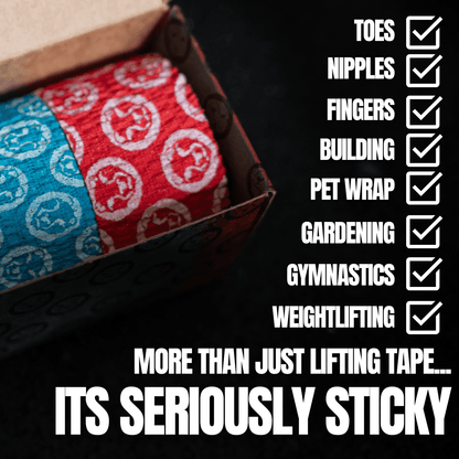 Mammal Tape 5-Metre Rolls - Thumb & Weightlifting Tape (3-Pack / Black / 2.0 Spec)