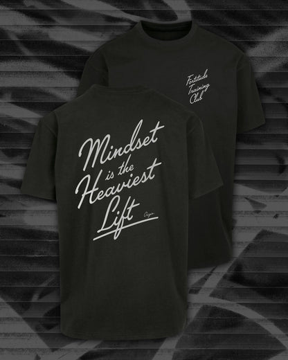 Mindset Is The Heaviest Lift Core Heavy Oversize Tee