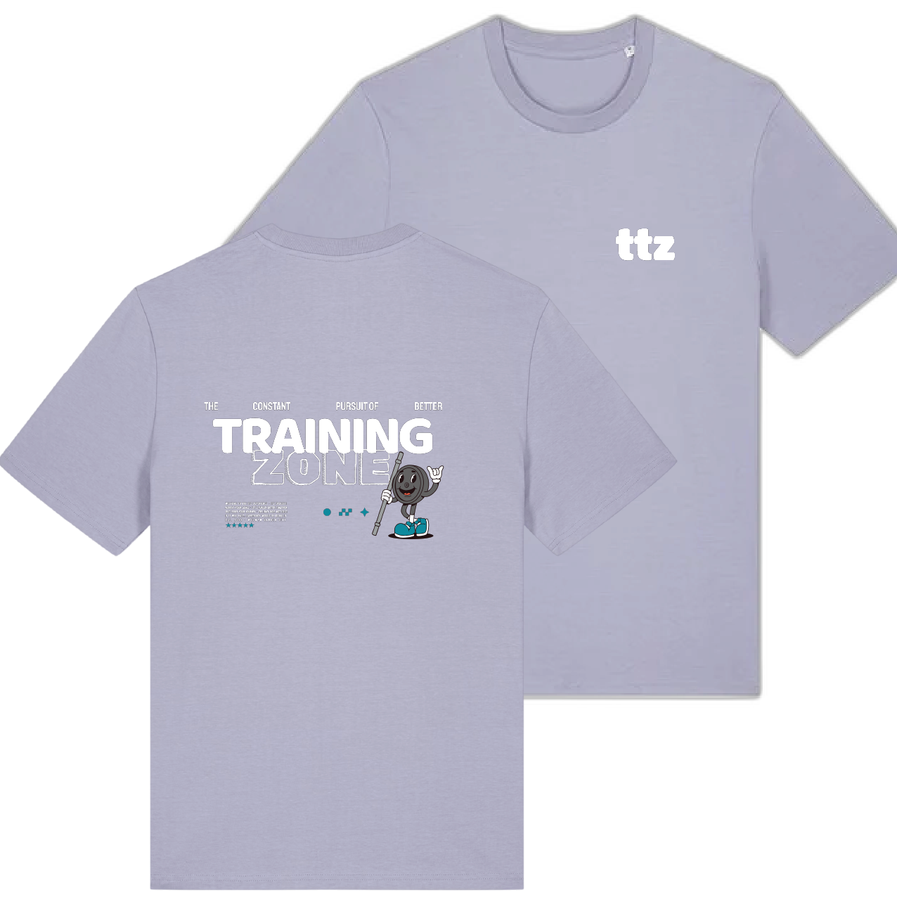 TTZ CrossFit Cartoon Weight Apex Classic Fit Tee