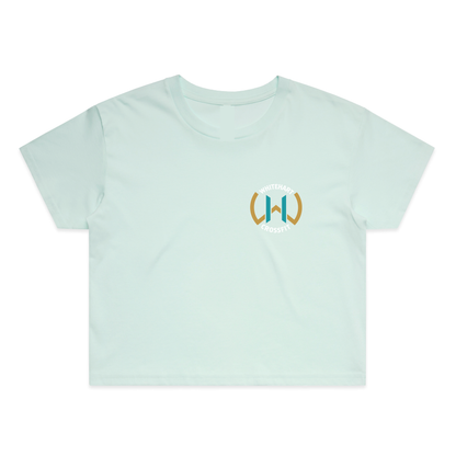 Whitehart Don't Be Afraid To Be Different Crop Tee