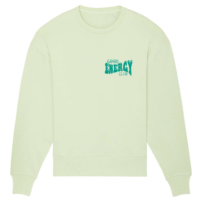 Good Energy Club Oversized Sweater Stem Green