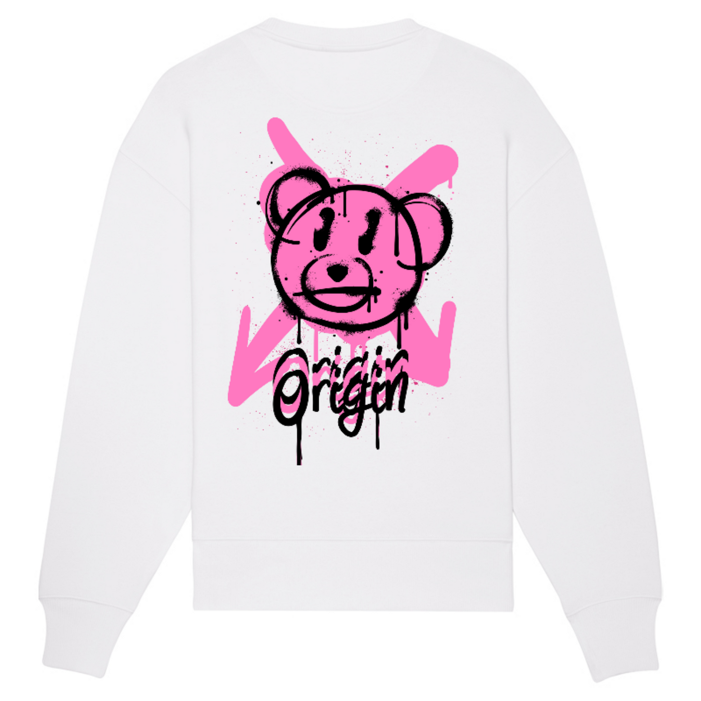 Origin Spray-Teddy Unisex Relaxed Crew Neck Sweatshirt