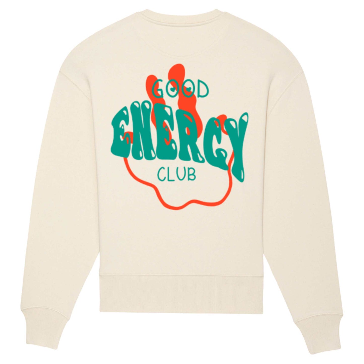 Good Energy Club Oversized Sweater Stem Green