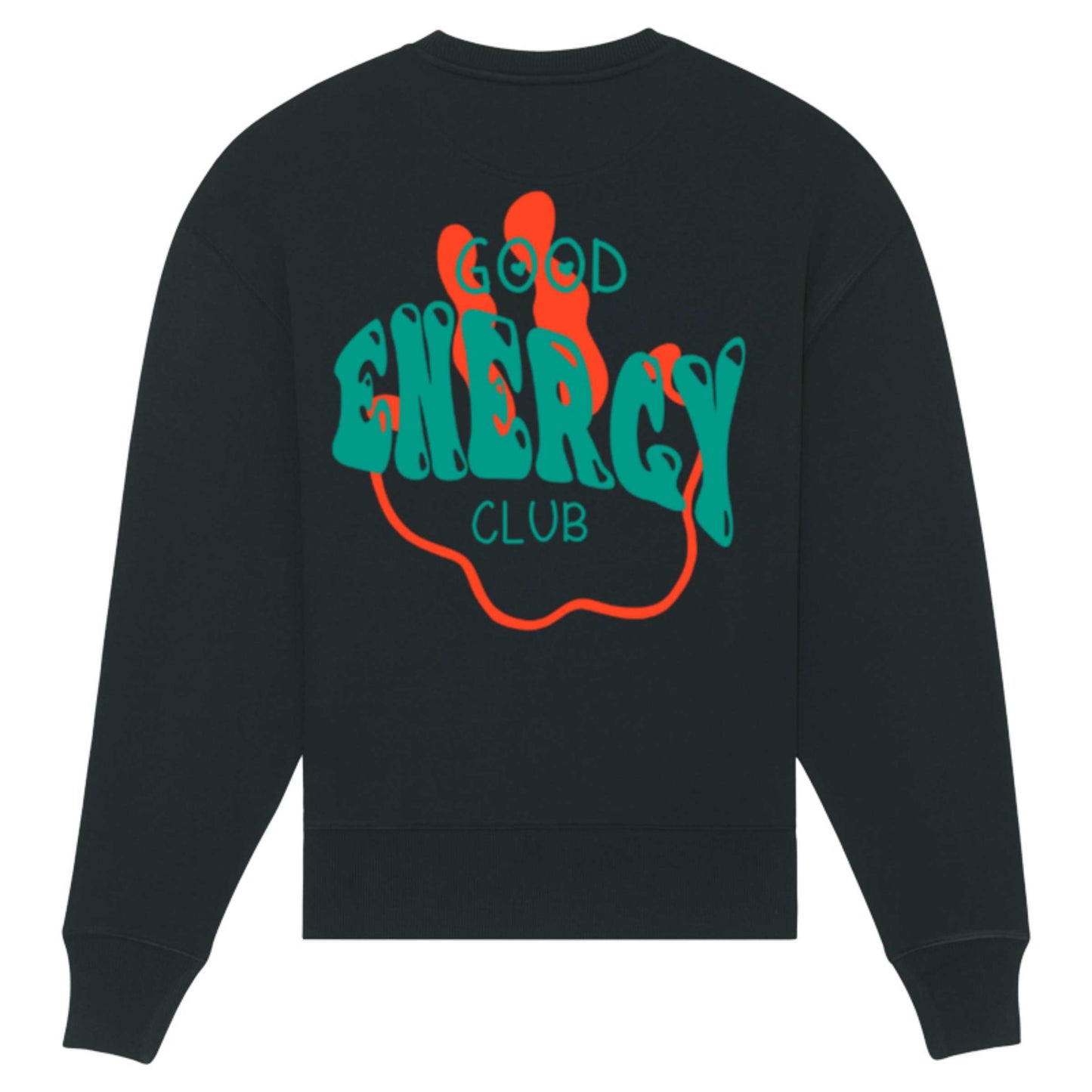 Good Energy Club Oversized Sweater Stem Green