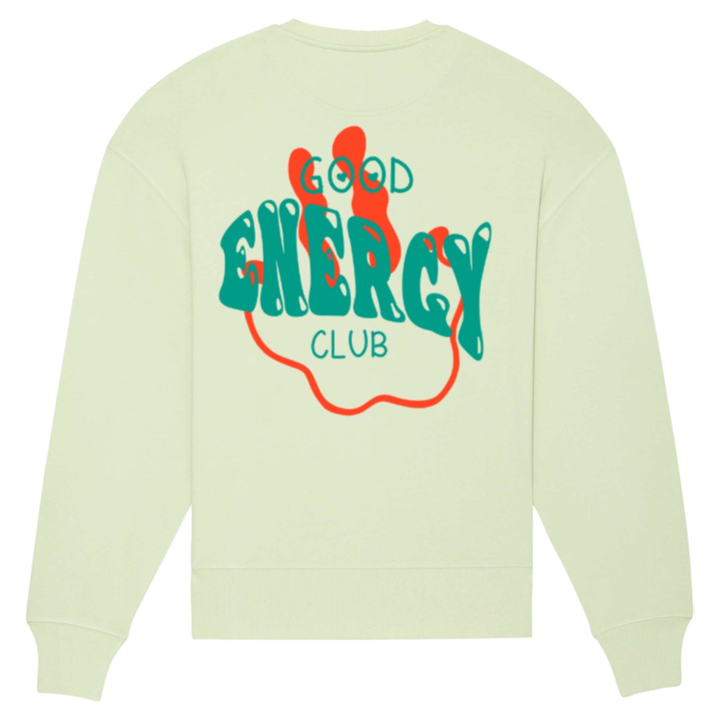 Good Energy Club Oversized Sweater Stem Green