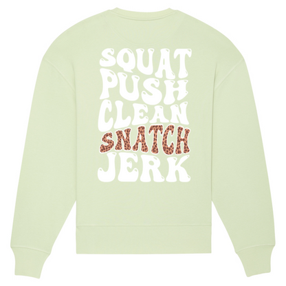 Squat, Push, Clean, Snatch, Jerk Oversize Sweater