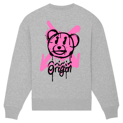 Origin Spray-Teddy Unisex Relaxed Crew Neck Sweatshirt